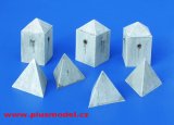 PlusModel[PM131]1/35対戦車 コンクリートブロック 三角錐 #2