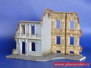 画像1: PlusModel[PM176]1/35共同住宅の廃墟 (1)