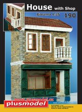 PlusModel[PM190]1/35民家 店舗付き