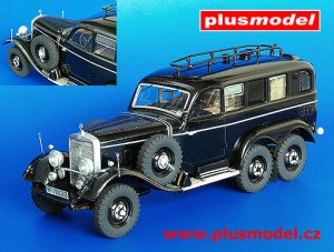 画像1: PlusModel[PM195]1/35WWII独 メルセデスG4 無線車(フルキット) (1)