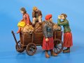 PlusModel[PM292]1/35難民と荷車(4体セット)