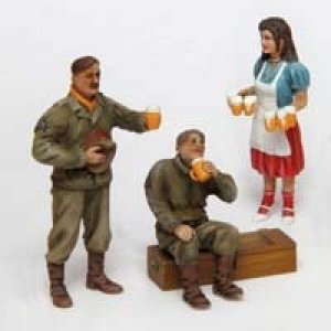 画像1: PlusModel[PM306]1/35ピルゼン1945 米兵とドイツ女性(3体セット) (1)