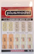 PlusModel[PM381]1/35WWII米 段ボール箱セット #1