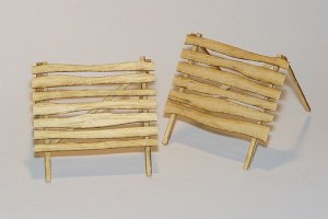画像1: PlusModel[PM393]1/35雪止め柵(2個)(レーザーカット) (1)