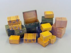 画像1: PlusModel[PM452]1/35運搬箱アソート(小)(19個)