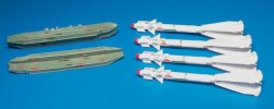 画像1: PlusModel[AL4015]1/48露 空対空ミサイルR-60(4発)+連装ランチャー(2個)