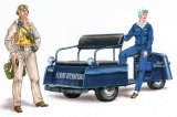 PlusModel[AL4027]1/48WWII米 スクーター クルー付き(男女1体ずつ)