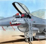 PlusModel[AL4041]1/48F-16A/C 乗降ラダー(インジェクションキット)