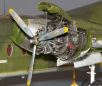 PlusModel[AL7003]1/72DHC-4カリブー 左翼エンジンセット(ホビークラフト用)