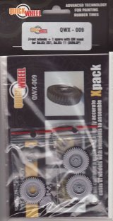 QuickWheel[QWX-009]sd.kfz.251 & 11フロントホィール (Dunlop)　(スペア付)