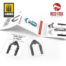 画像2: レッドフォックススタジオ[RFSQS-24005]1/24 Fw190-9 ドーラ用3Dアクリルインパネ (トランペッター用)