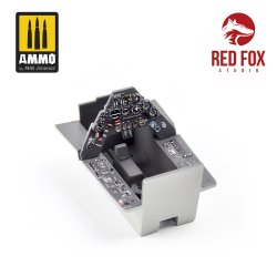 画像3: レッドフォックススタジオ[RFSQS-24005]1/24 Fw190-9 ドーラ用3Dアクリルインパネ (トランペッター用)