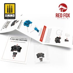 画像2: レッドフォックススタジオ[RFSQS-32005]1/32 P-51D-5NA マスタング用3Dアクリル インパネ (レベル用)