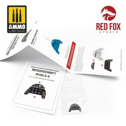 画像2: レッドフォックススタジオ[RFSQS-32009]1/32 Bf109G-6用3Dアクリルインパネ (レベル用)