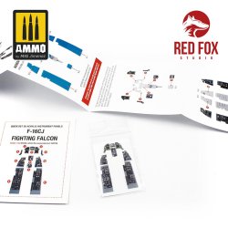 画像2: レッドフォックススタジオ[RFSQS-32034]1/32 F-16CJ ファイティングファルコン用3D アクリルインパネ (タミヤ用)