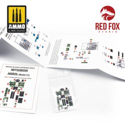 画像2: レッドフォックススタジオ[RFSQS-32037]1/32 A6M2b 零戦21型用3Dアクリルインパネ (タミヤ用)