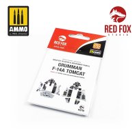 レッドフォックススタジオ[RFSQS-32081]1/32 F-14A トムキャット用3Dアクリルインパネ (タミヤ用)