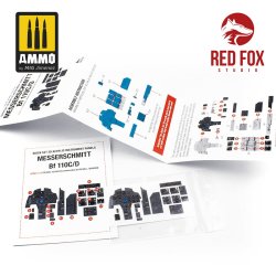 画像2: レッドフォックススタジオ[RFSQS-32090]1/32 Bf110C/D用3Dアクリルインパネ (レベル/ドラゴン用)
