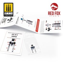 画像2: レッドフォックススタジオ[RFSQS-48012]1/48 JAS 39 グリペン用3Dアクリルインパネ (イタレリ用)
