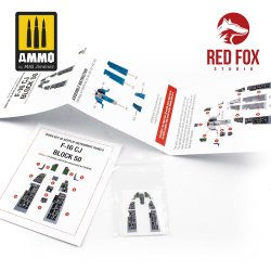 画像2: レッドフォックススタジオ[RFSQS-48019]1/48 F-16CJ ブロック50用3Dアクリルインパネ (タミヤ用)