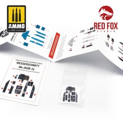 画像2: レッドフォックススタジオ[RFSQS-48056]1/48 Me262B-1a用3Dアクリルインパネ (ホビーボス用)