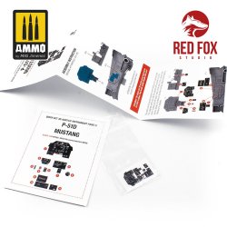 画像2: レッドフォックススタジオ[RFSQS-48078]1/48 P-51D-5 マスタング用3Dアクリル インパネ (モンモデル用)