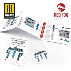 画像2: レッドフォックススタジオ[RFSQS-48123]1/48 Su-34 フルバック (黒)用3Dアクリル インパネ (キティホーク用)
