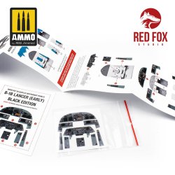 画像2: レッドフォックススタジオ[RFSQS-48124]1/48 B-1B ランサー (前期型)BE用3Dアクリル インパネ (レベル用)