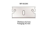 RPTOOLZ[RP-RAZ03]角度切りカッター用替刃 0.3mm 5枚入り