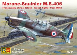 画像1: RS MODELS[RSM92118]1/72　モラーヌソルニエMS.406（フランス空軍)