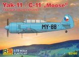 RS MODELS[RSM92166]1/72　Yak－11／C－11（チェコ・洪・波)