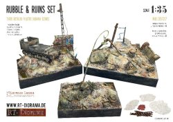 画像1: RTディオラマ[RTD35127]1/35 瓦礫 & 廃墟パーツセットII