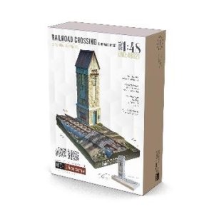 画像1: RTディオラマ[RTD48021]1/48 ディオラマベース：踏切 (1)