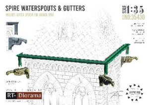 画像1: RTディオラマ[RTD35430]1/35 雨樋スパウト & 雨樋 (1)