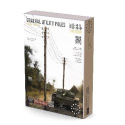 画像1: RTディオラマ[RTD35318]1/35 電信柱 (2本セット)