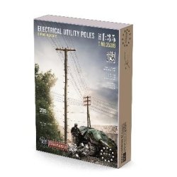 画像1: RTディオラマ[RTD35319]1/35 電力柱 (2本セット)