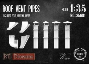 画像1: RTディオラマ[RTD35681]1/35 傘付き煙突セット (1)