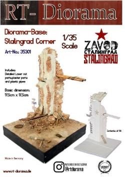 画像1: RTディオラマ[RTD35301]1/35 ディオラマベース：スターリングラードの街角