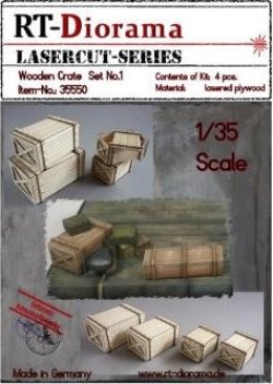 画像1: RTディオラマ[RTD35550]1/35 木箱セット No.1 (4個)