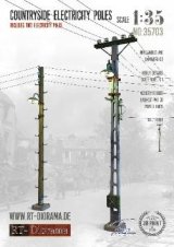 RTディオラマ[RTD35703]1/35 地方の電柱 (2個)(高さ180mm)