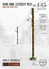 RTディオラマ[RTD35704]1/35 田舎の電柱 (2個)(高さ180mm)