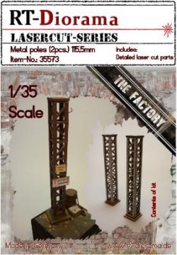 画像1: RTディオラマ[RTD35573]1/35 鉄柱 (2個) (115.5mm)
