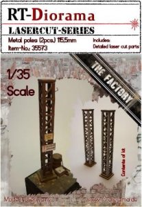 画像1: RTディオラマ[RTD35573]1/35 鉄柱 (2個) (115.5mm) (1)