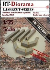 RTディオラマ[RTD35571]1/35 換気ダクト (10 x 20mm)拡張セット