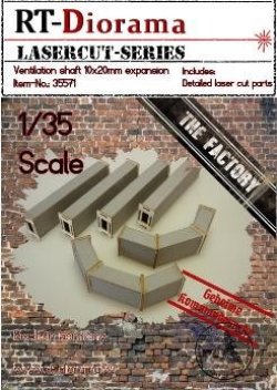 画像1: RTディオラマ[RTD35571]1/35 換気ダクト (10 x 20mm)拡張セット