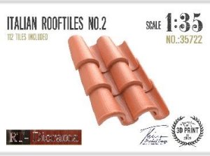 画像1: RTディオラマ[RTD35722]1/35 イタリアの屋根瓦 No.2 (1)