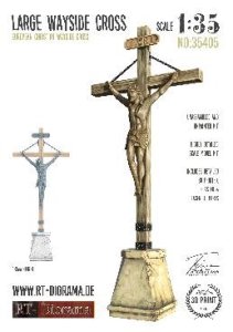 画像1: RTディオラマ[RTD35405]1/35 路傍の十字架像 (大) (1)