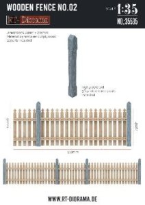 画像1: RTディオラマ[RTD35535]1/35 木製フェンス No.02 (1)