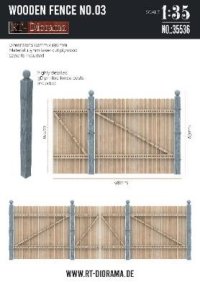 RTディオラマ[RTD35536]1/35 木製フェンス No.03