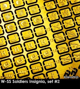 画像1: Rado Miniatures[RDM16PE05]1/16 WWII 武装親衛隊隊員記章セット♯2 (1)